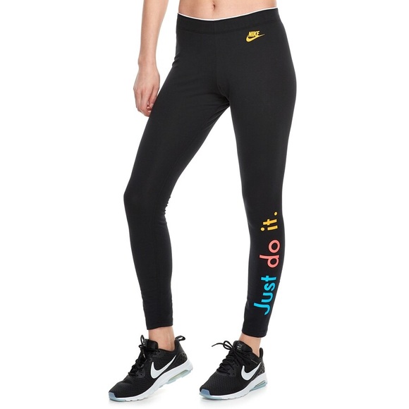 Nike | Pants u0026 Jumpsuits | Nwt Nike Midrise Just Do It Leggings Xs |  Poshmark
